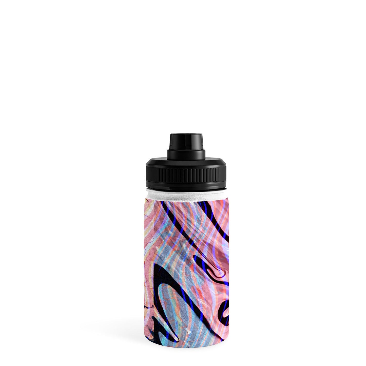 83 Oranges Focus Abstract Marble Texture Water Bottle