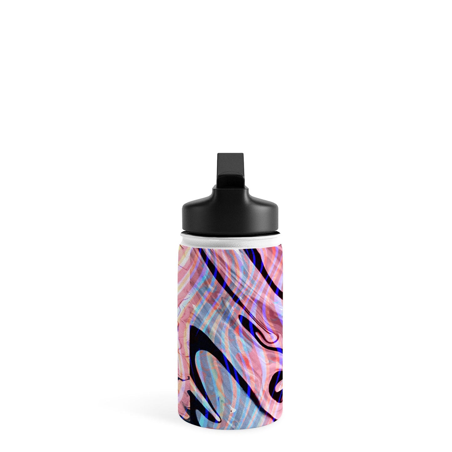 83 Oranges Focus Abstract Marble Texture Water Bottle