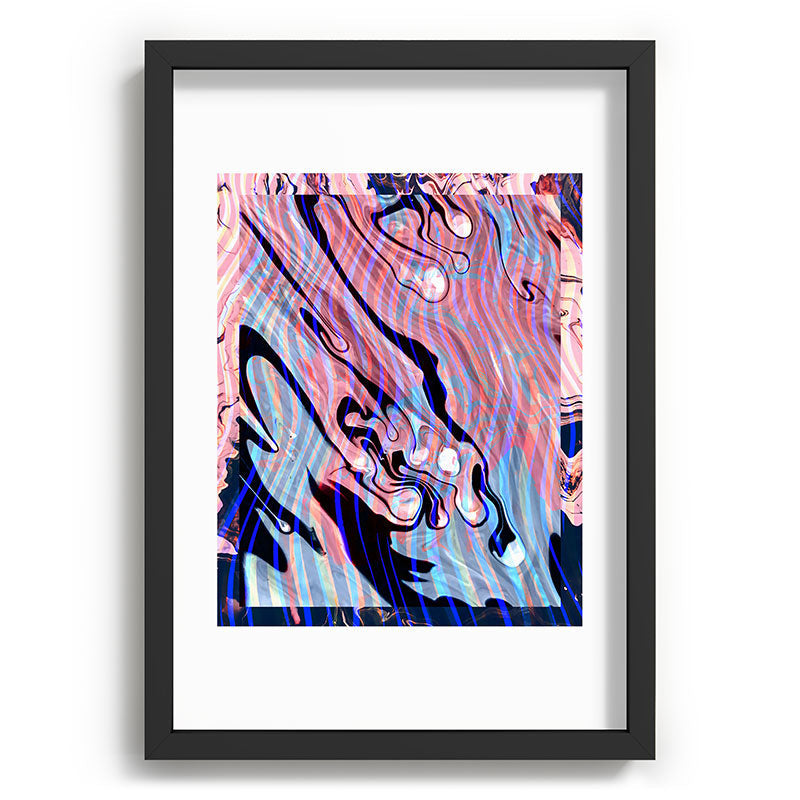 83 Oranges Focus Abstract Marble Texture Recessed Framing Rectangle