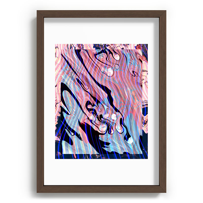 83 Oranges Focus Abstract Marble Texture Recessed Framing Rectangle