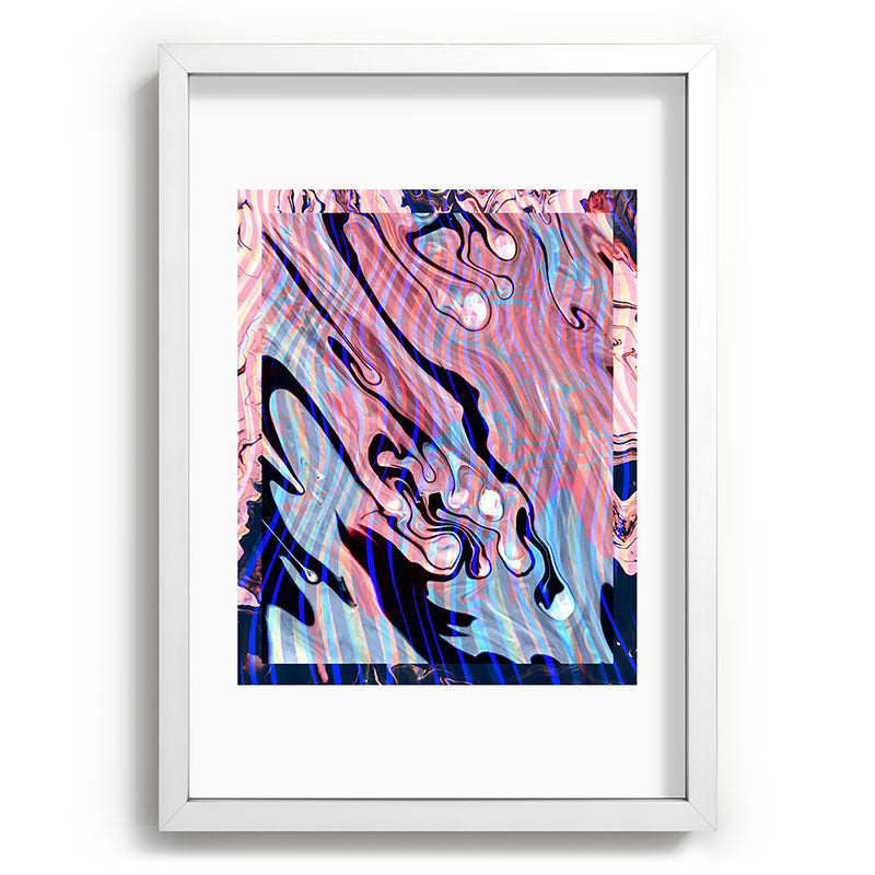 83 Oranges Focus Abstract Marble Texture Recessed Framing Rectangle