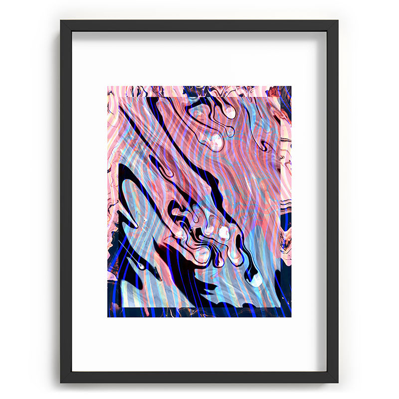 83 Oranges Focus Abstract Marble Texture Recessed Framing Rectangle