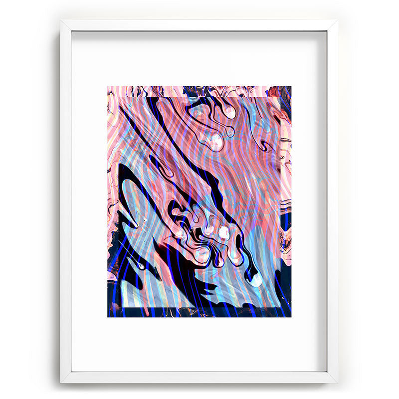 83 Oranges Focus Abstract Marble Texture Recessed Framing Rectangle