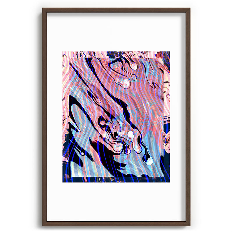 83 Oranges Focus Abstract Marble Texture Recessed Framing Rectangle