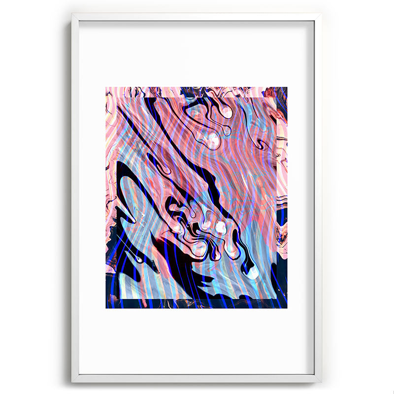 83 Oranges Focus Abstract Marble Texture Recessed Framing Rectangle