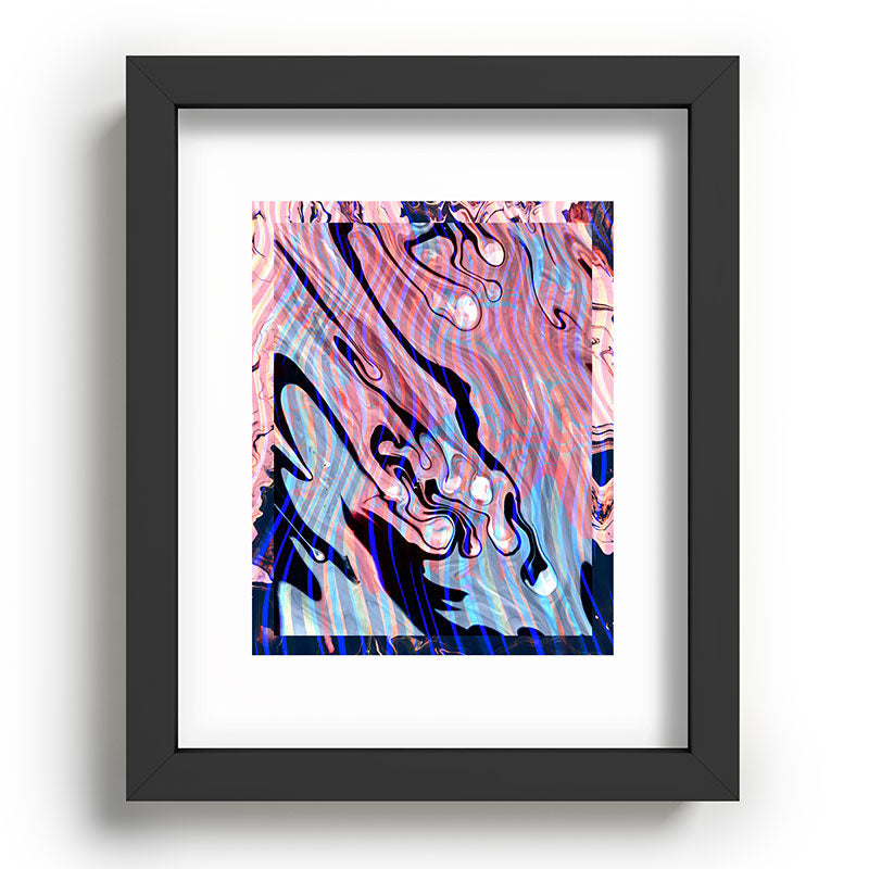 83 Oranges Focus Abstract Marble Texture Recessed Framing Rectangle