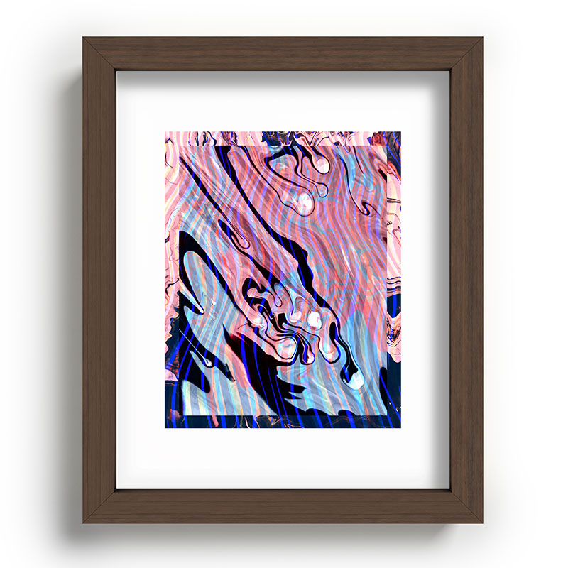 83 Oranges Focus Abstract Marble Texture Recessed Framing Rectangle