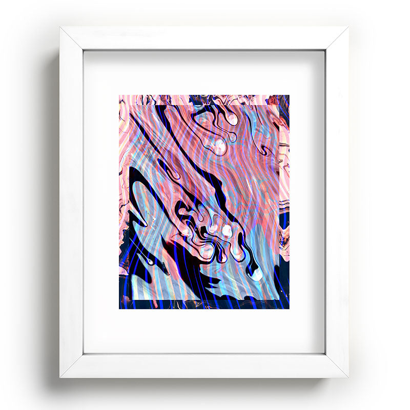 83 Oranges Focus Abstract Marble Texture Recessed Framing Rectangle