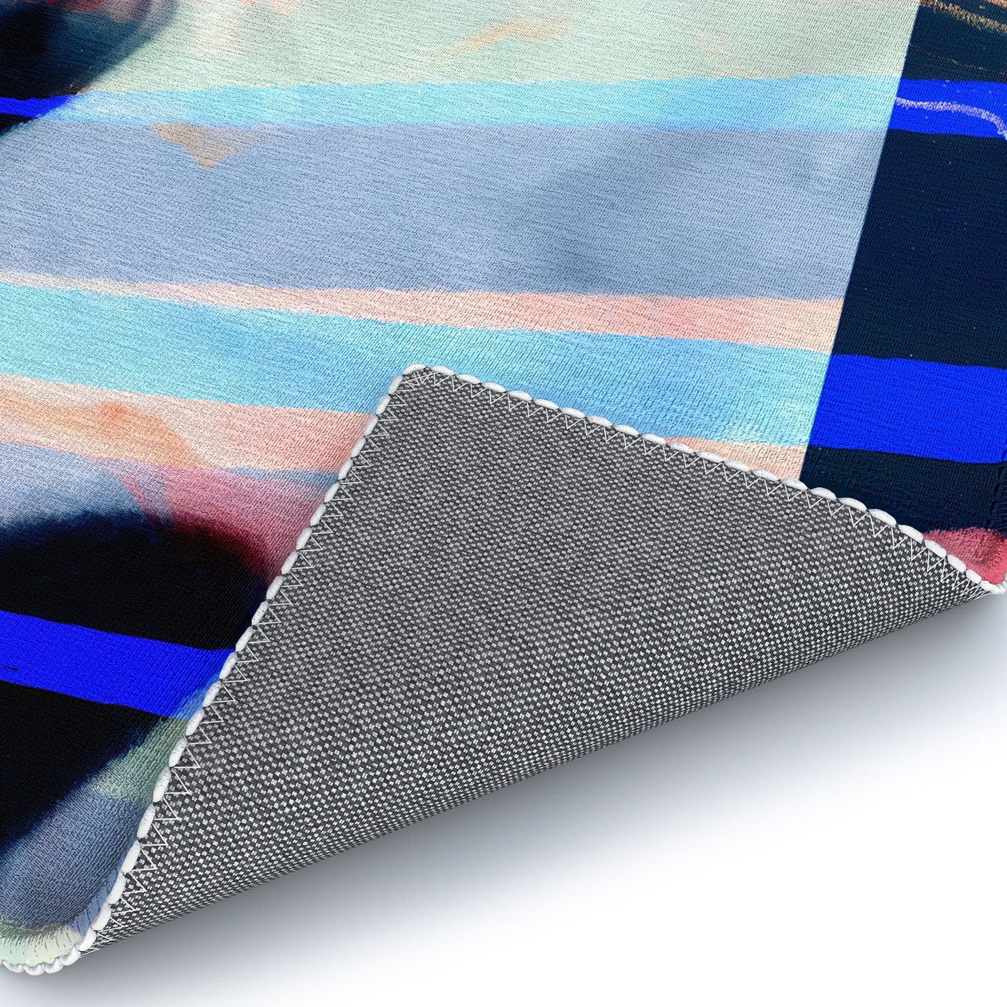 83 Oranges Focus Abstract Marble Texture Area Rug