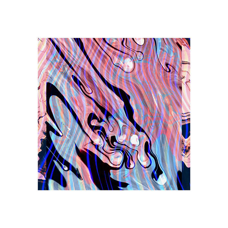 83 Oranges Focus Abstract Marble Texture Art Print