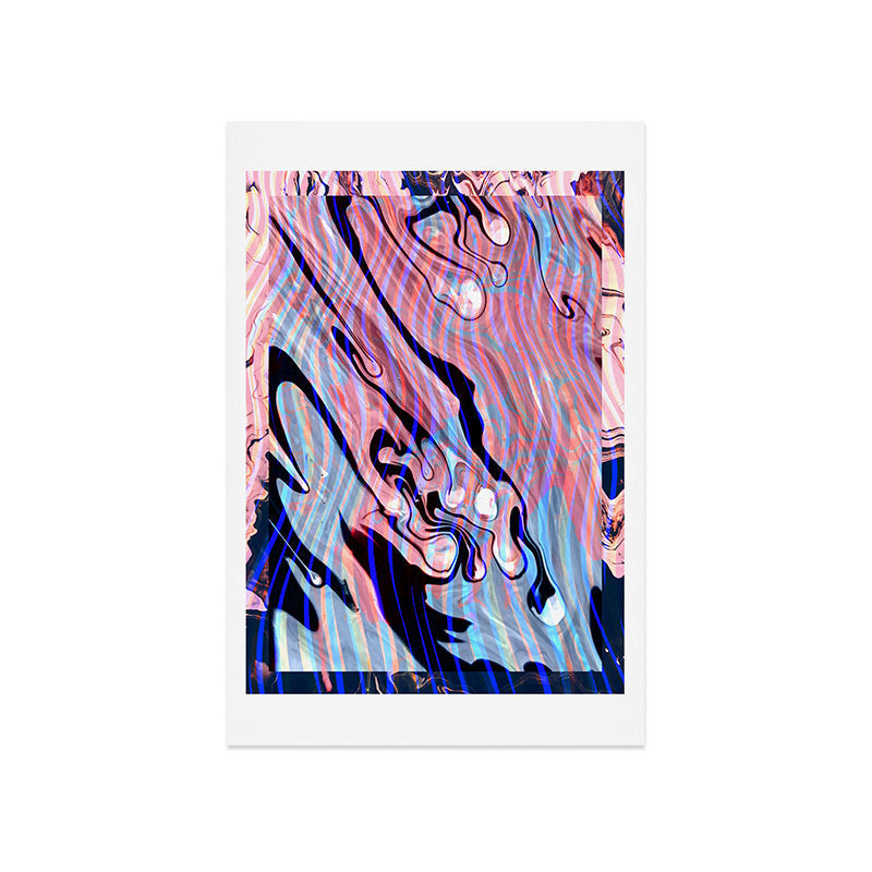 83 Oranges Focus Abstract Marble Texture Art Print