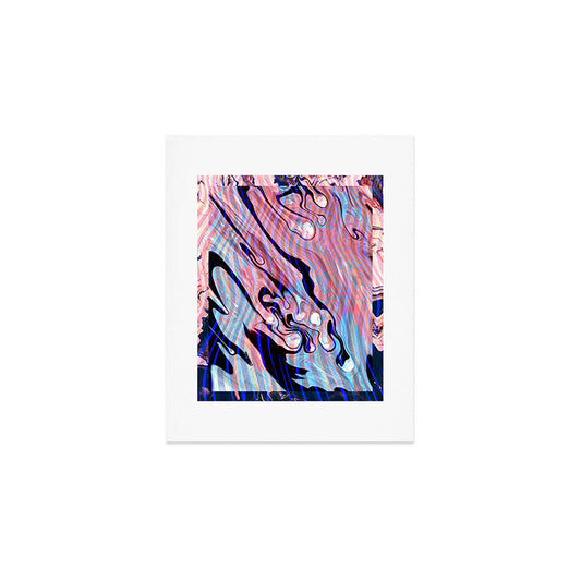 83 Oranges Focus Abstract Marble Texture Art Print