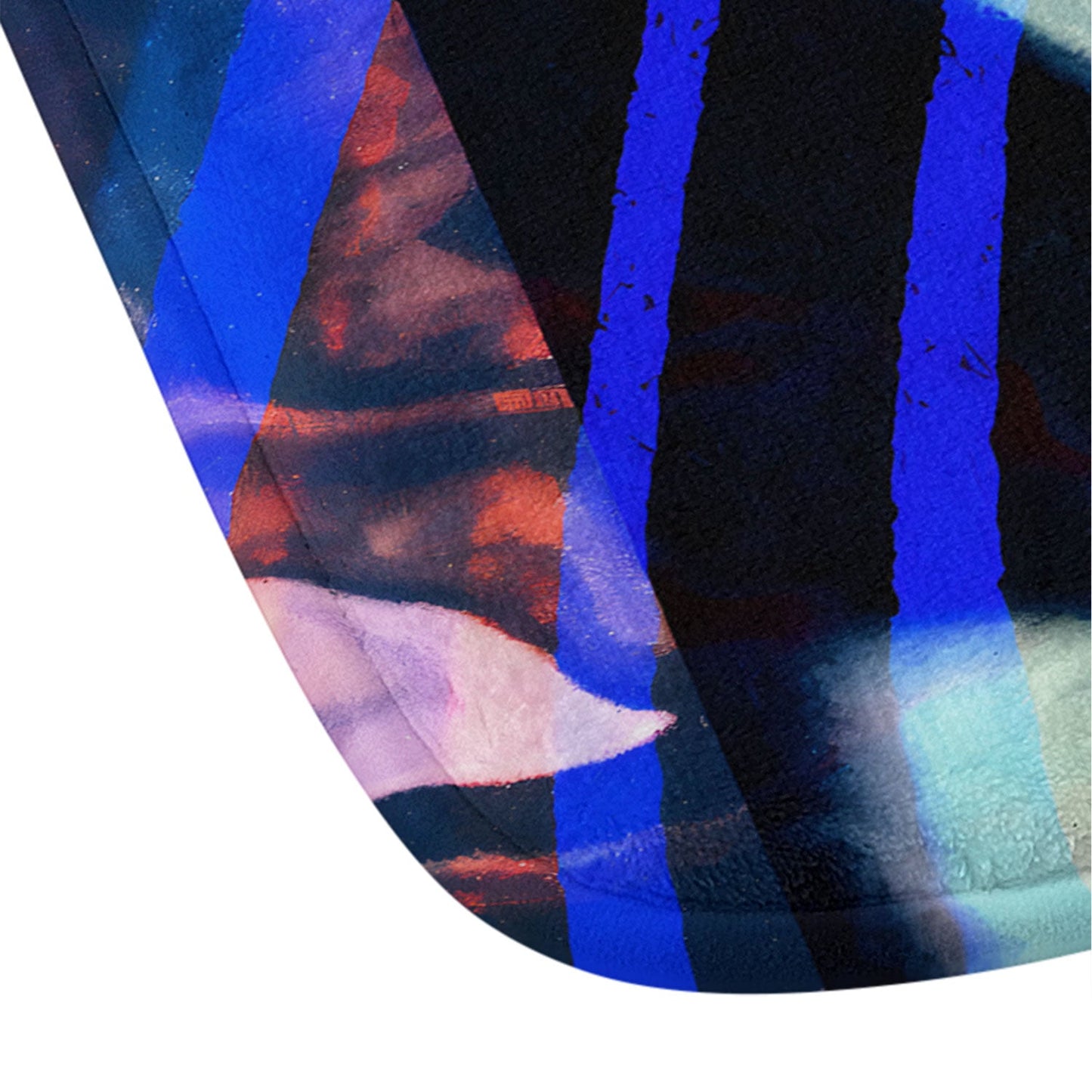 83 Oranges Focus Abstract Marble Texture Memory Foam Bath Mat