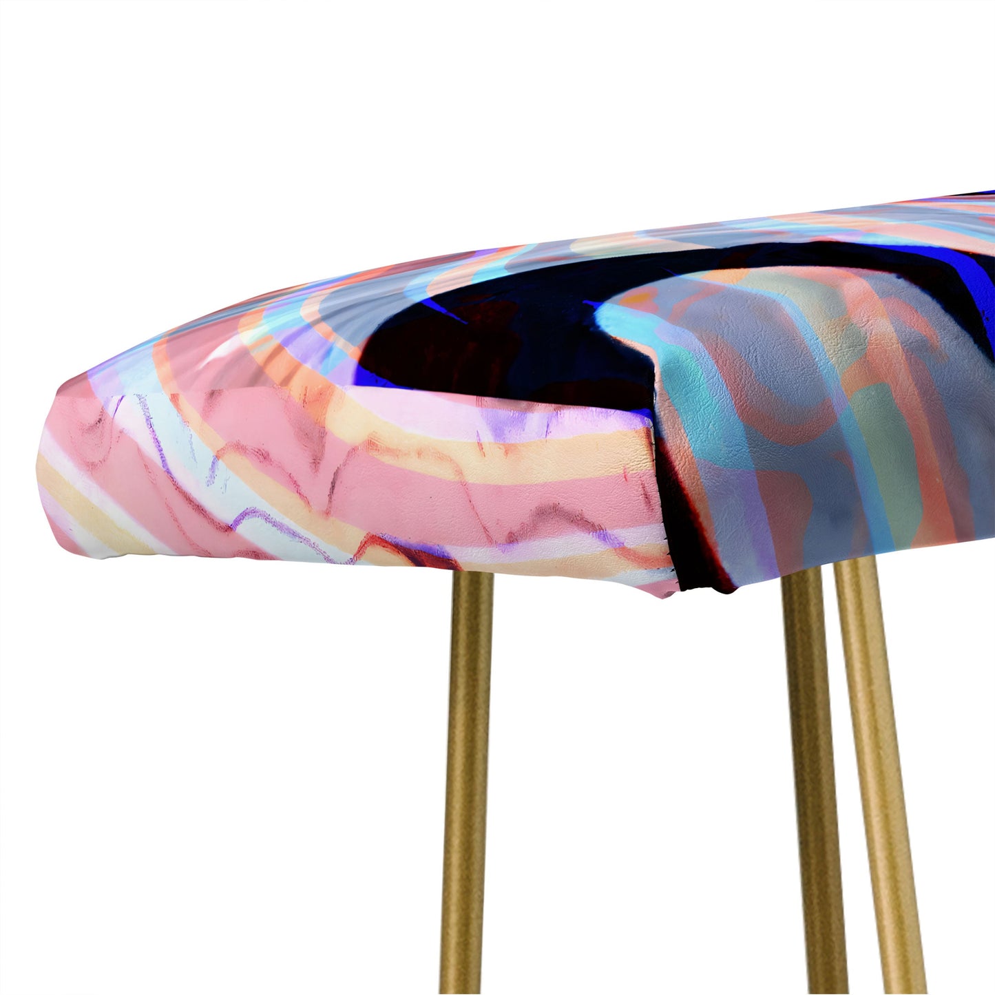 83 Oranges Focus Abstract Marble Texture Bench