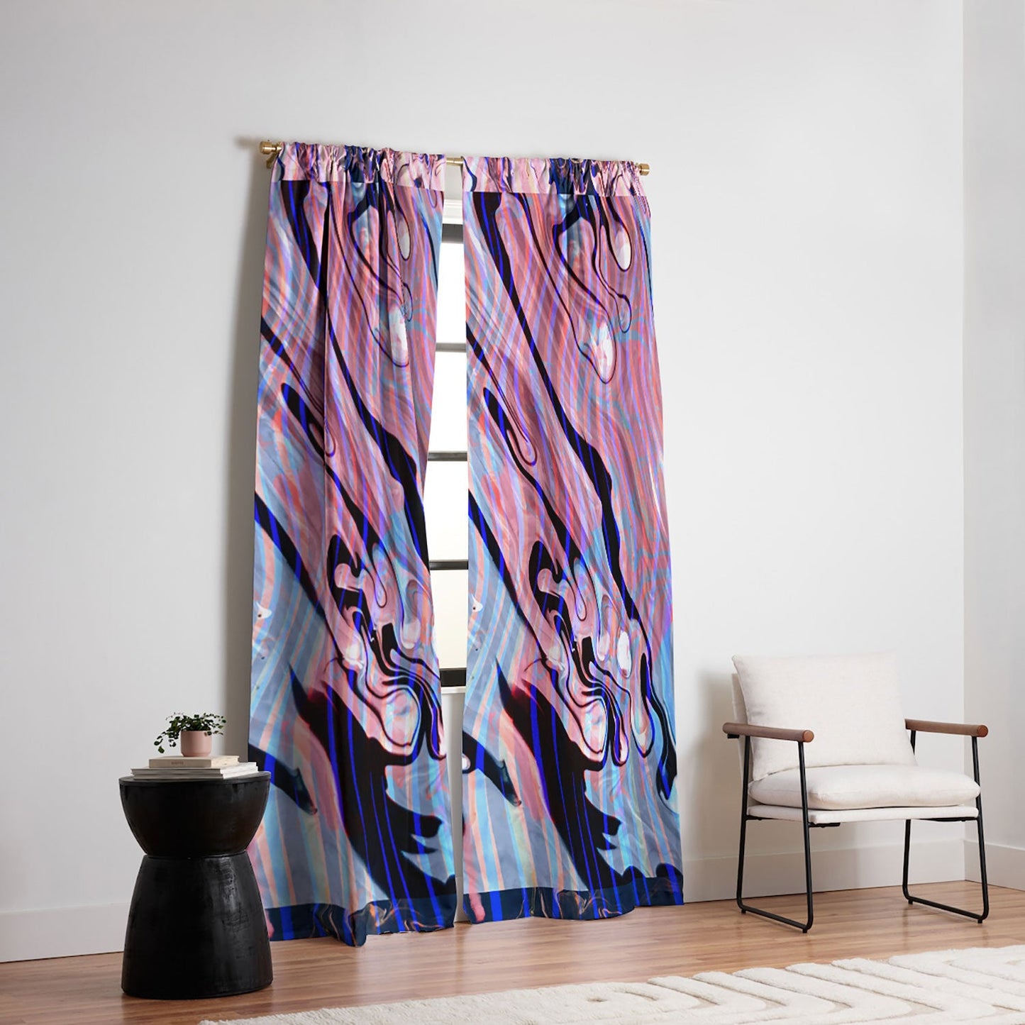 83 Oranges Focus Abstract Marble Texture Blackout Non Repeat