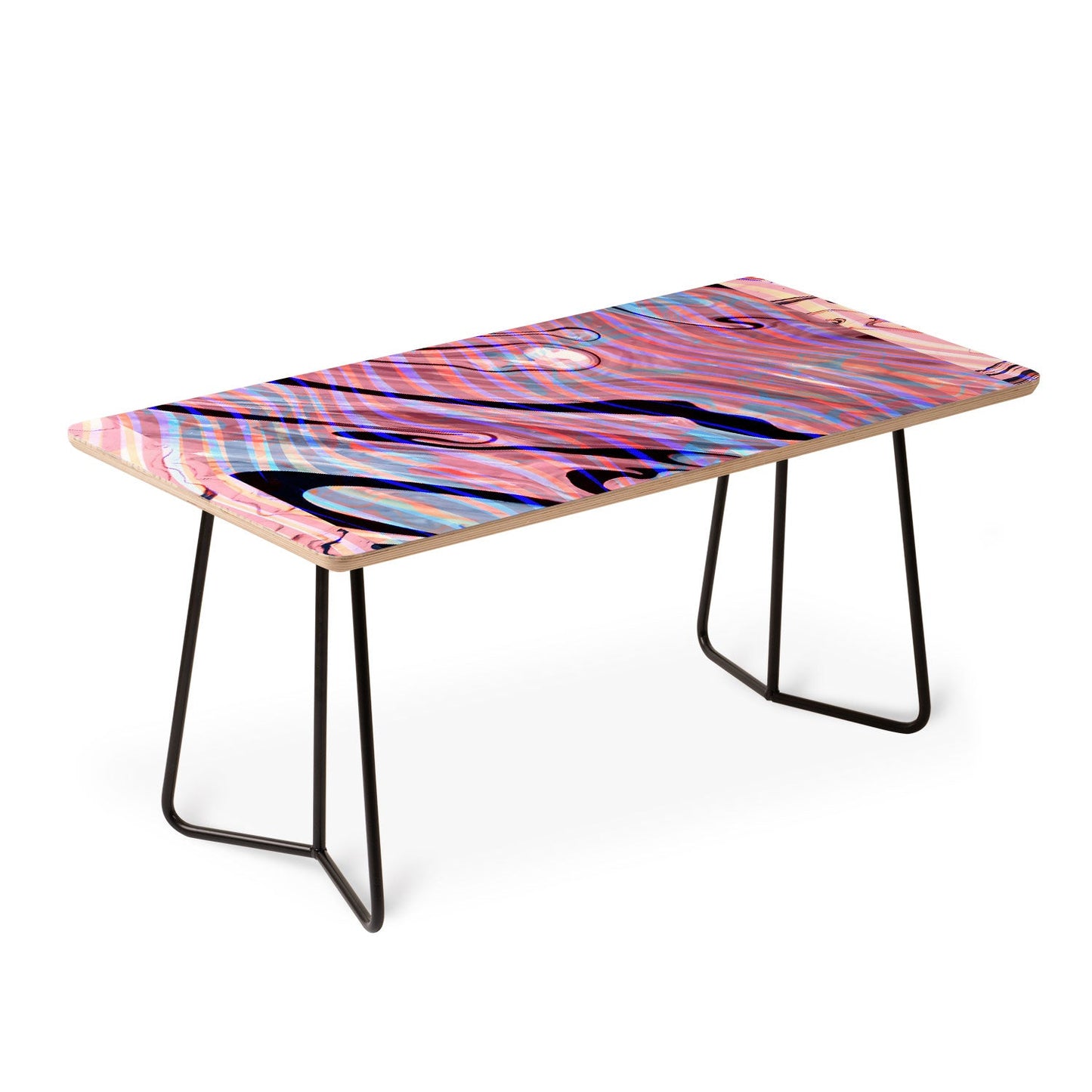 83 Oranges Focus Abstract Marble Texture Coffee Table