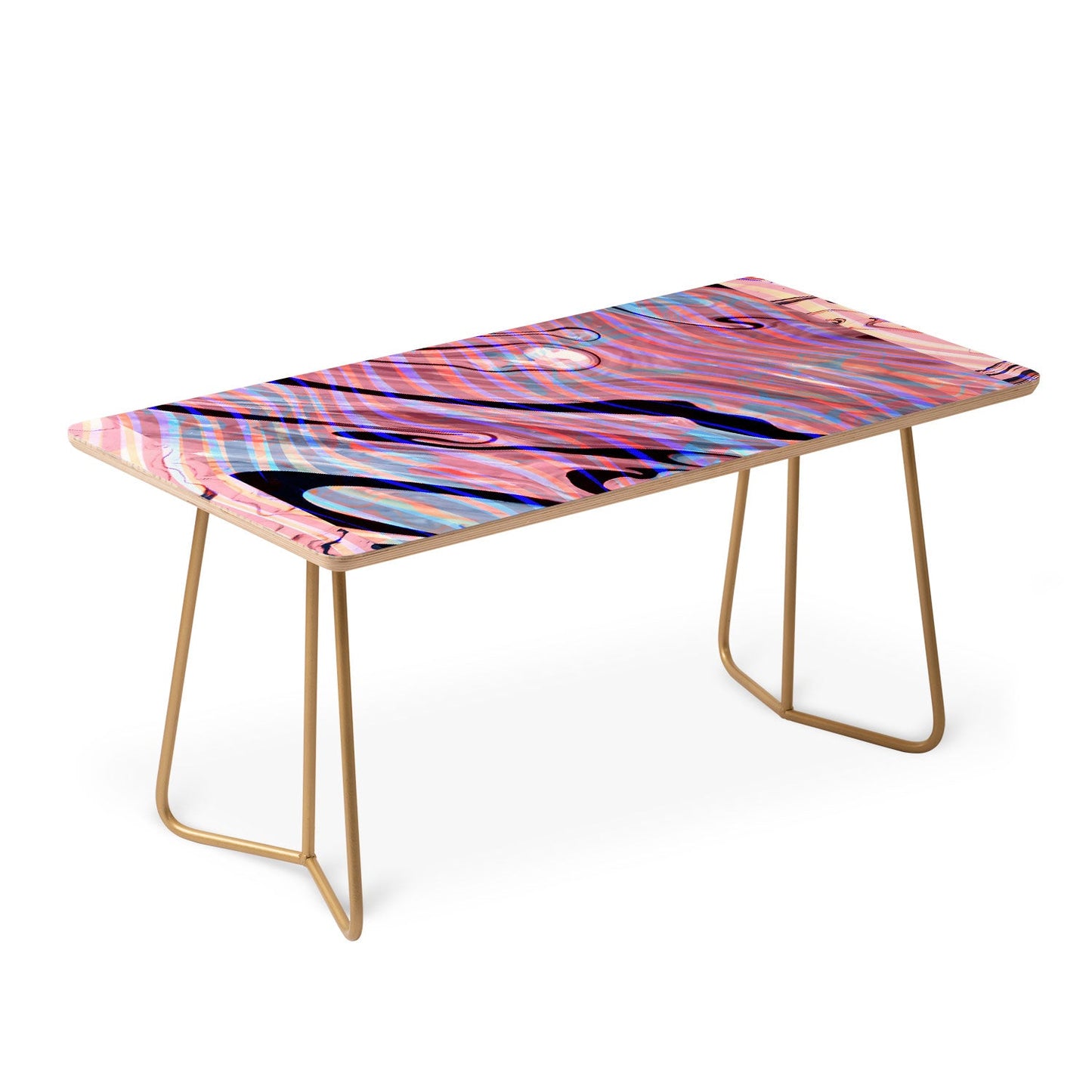 83 Oranges Focus Abstract Marble Texture Coffee Table