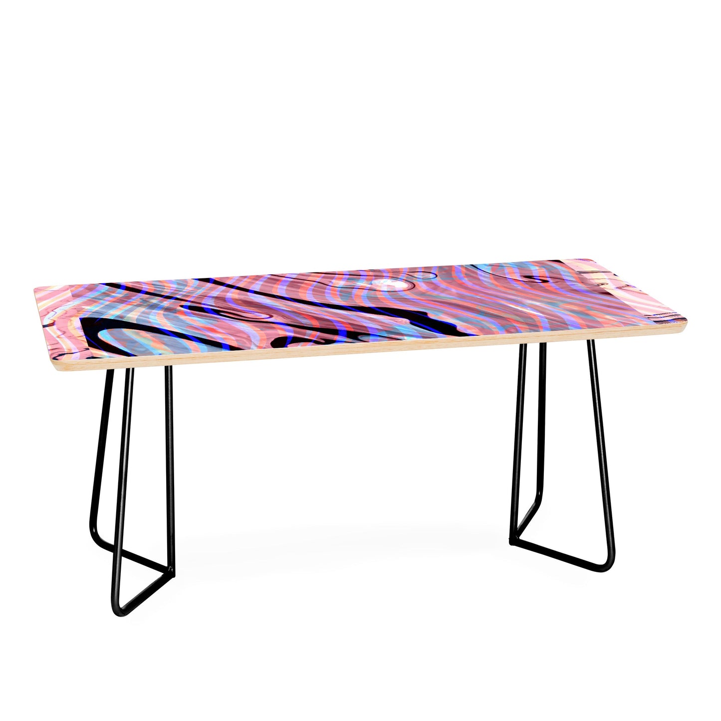 83 Oranges Focus Abstract Marble Texture Coffee Table