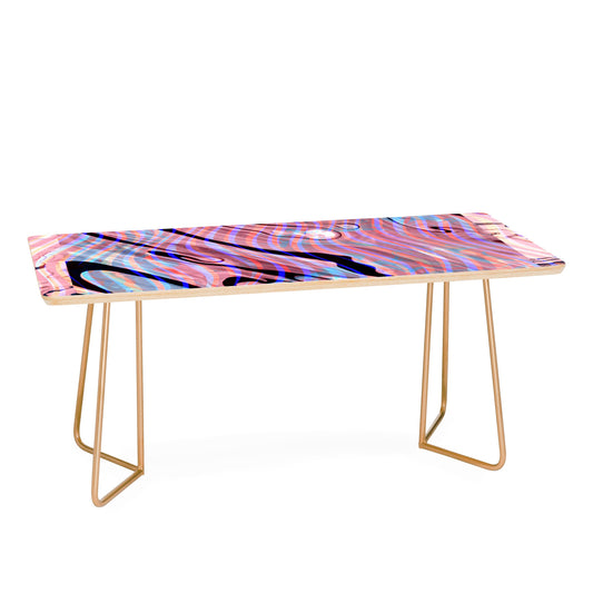 83 Oranges Focus Abstract Marble Texture Coffee Table