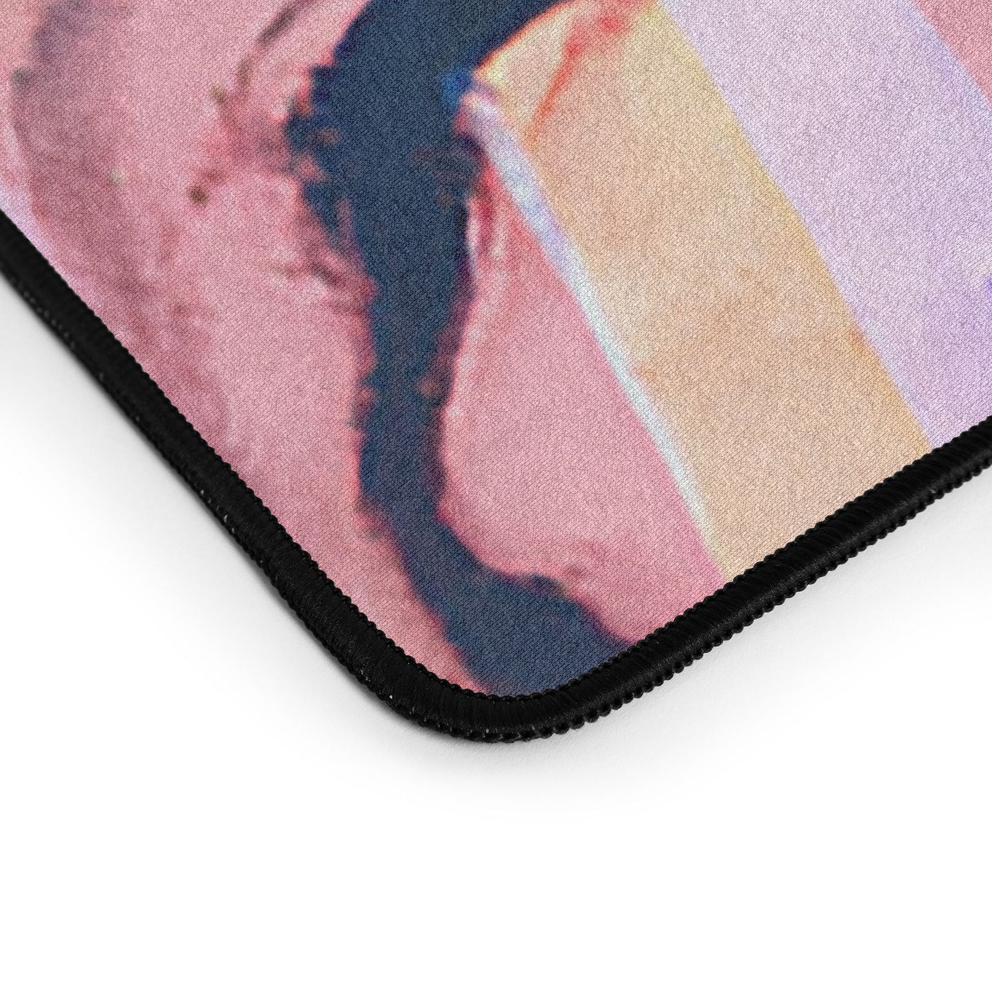 83 Oranges Focus Abstract Marble Texture Desk Mat