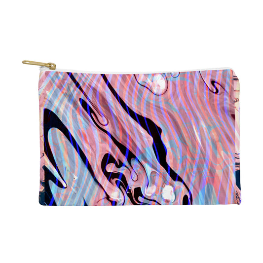 83 Oranges Focus Abstract Marble Texture Pouch