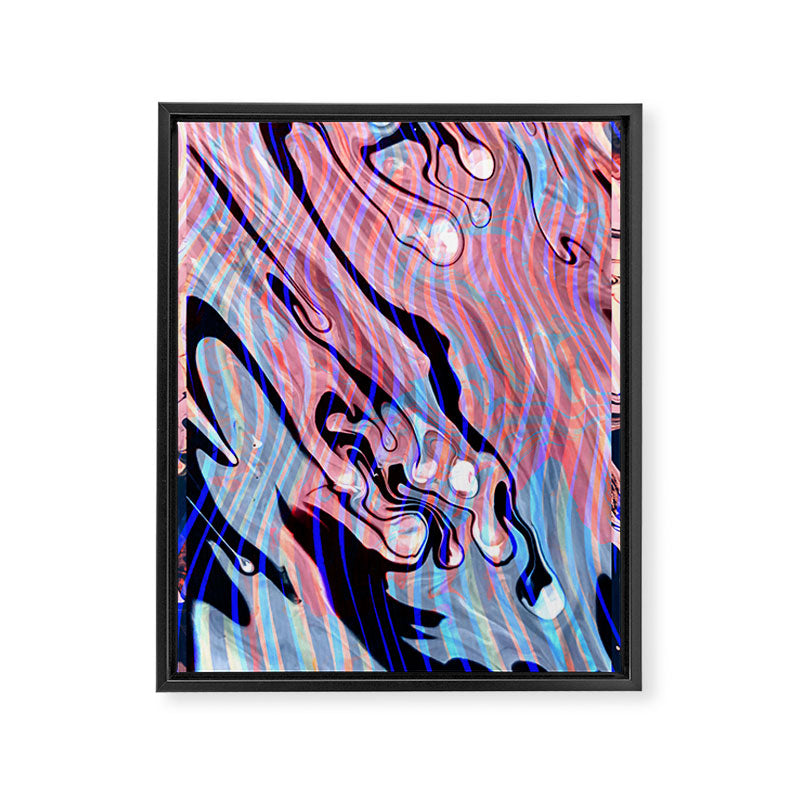 83 Oranges Focus Abstract Marble Texture Art Canvas