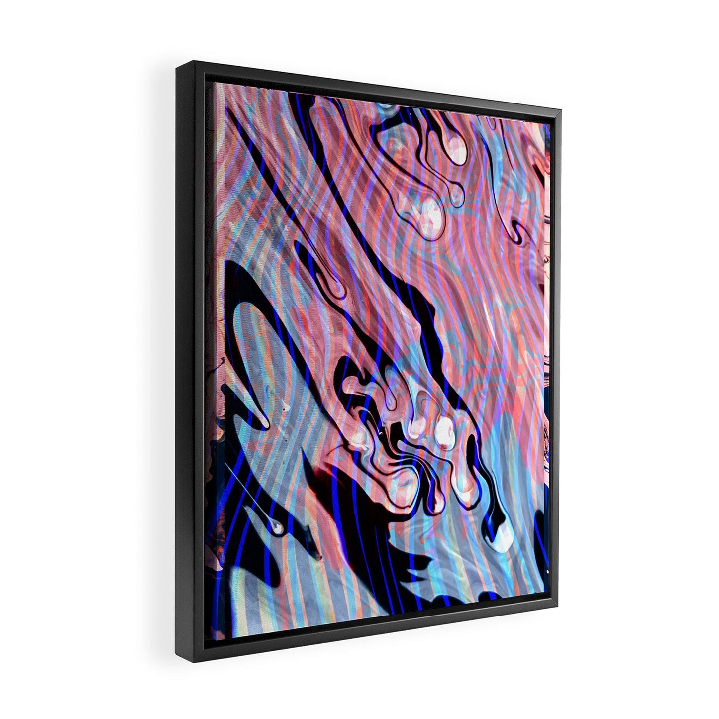 83 Oranges Focus Abstract Marble Texture Art Canvas