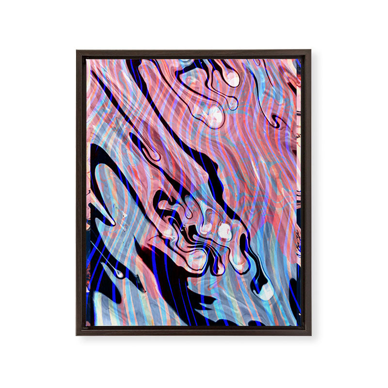 83 Oranges Focus Abstract Marble Texture Art Canvas