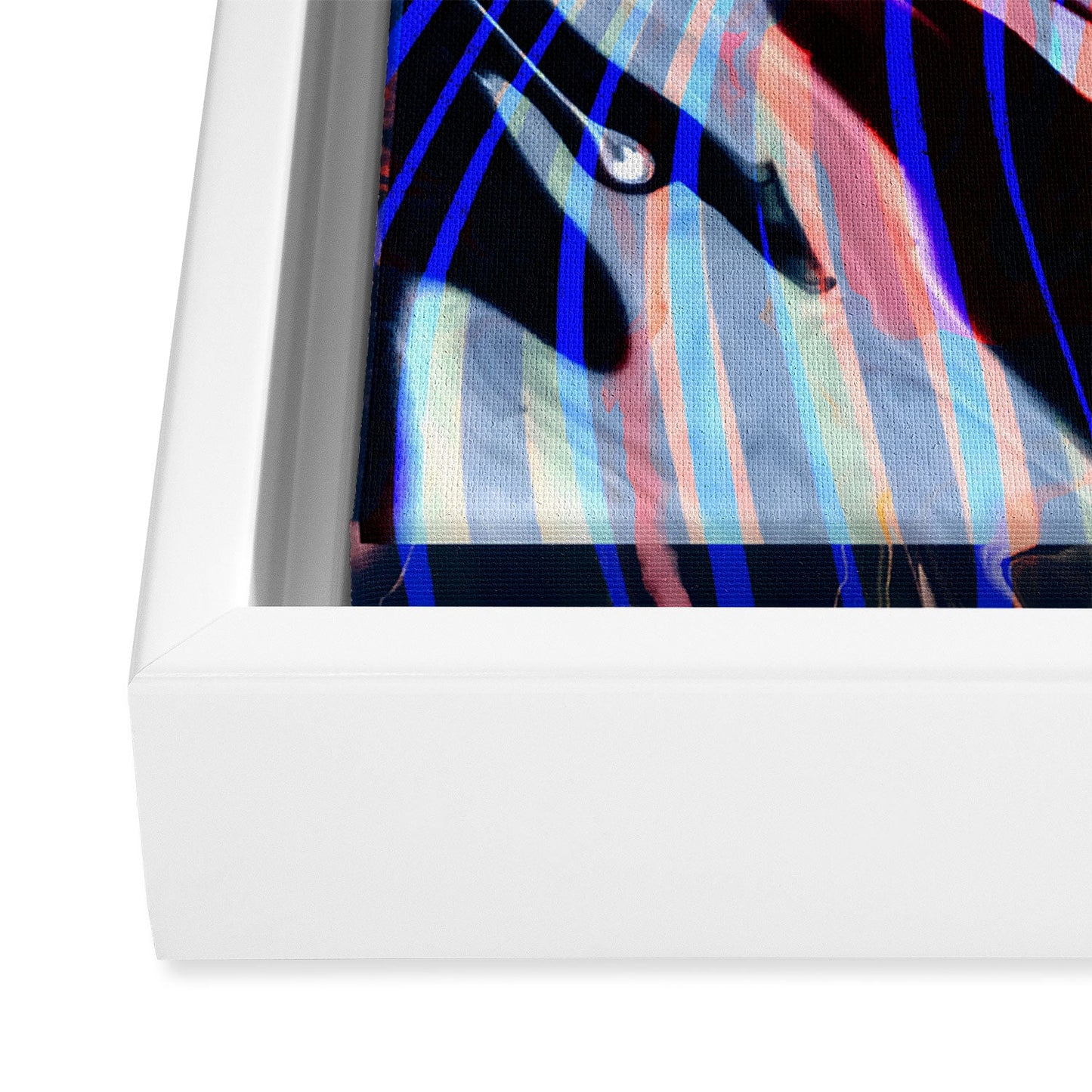 83 Oranges Focus Abstract Marble Texture Art Canvas