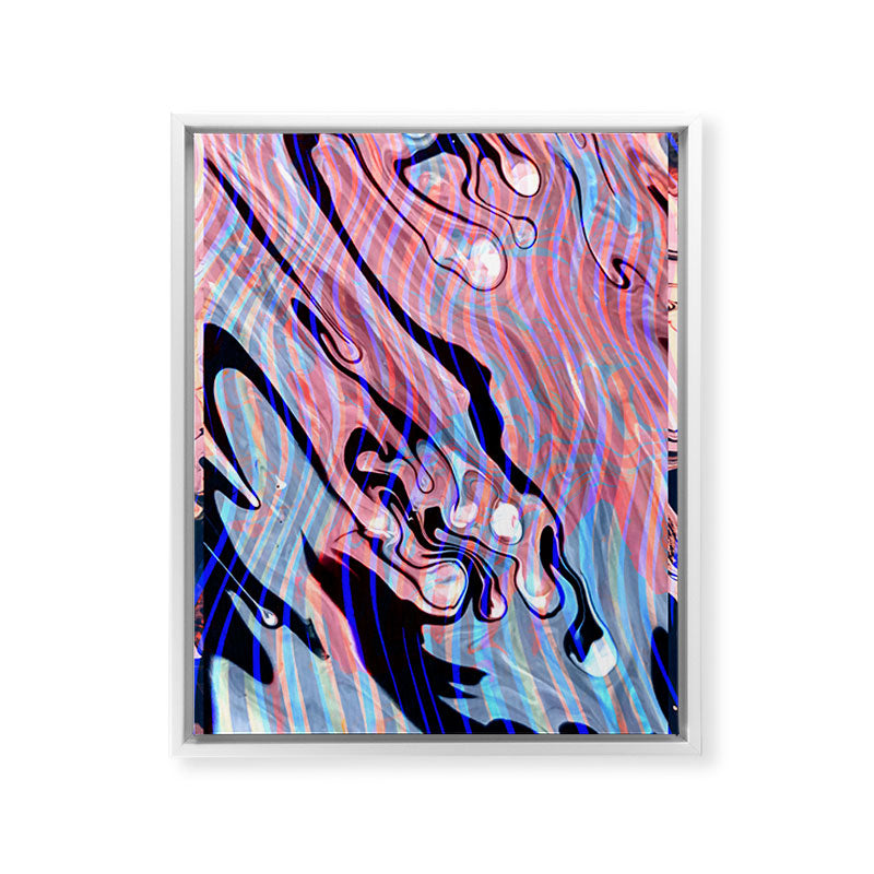 83 Oranges Focus Abstract Marble Texture Art Canvas