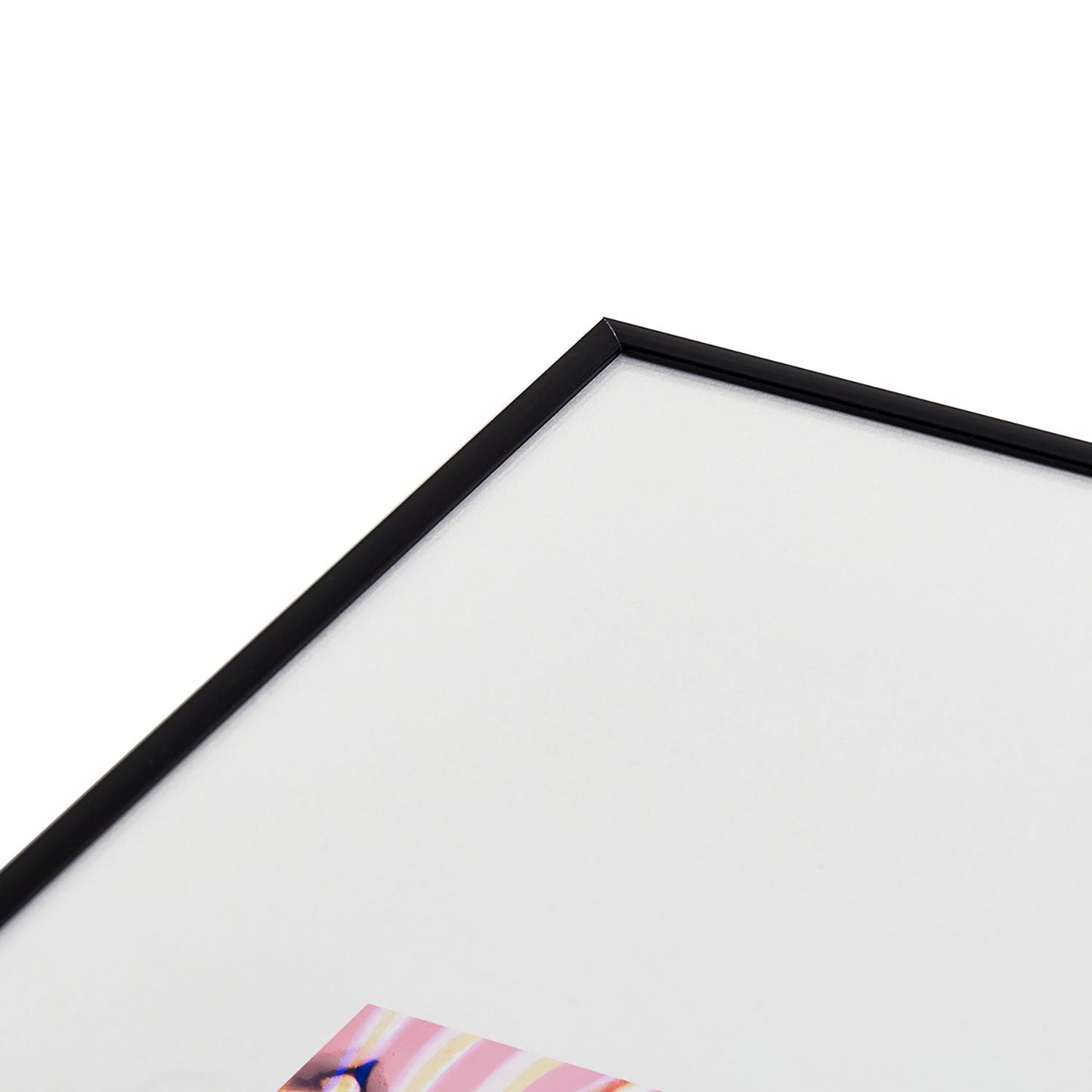 83 Oranges Focus Abstract Marble Texture Metal Framed Art Print