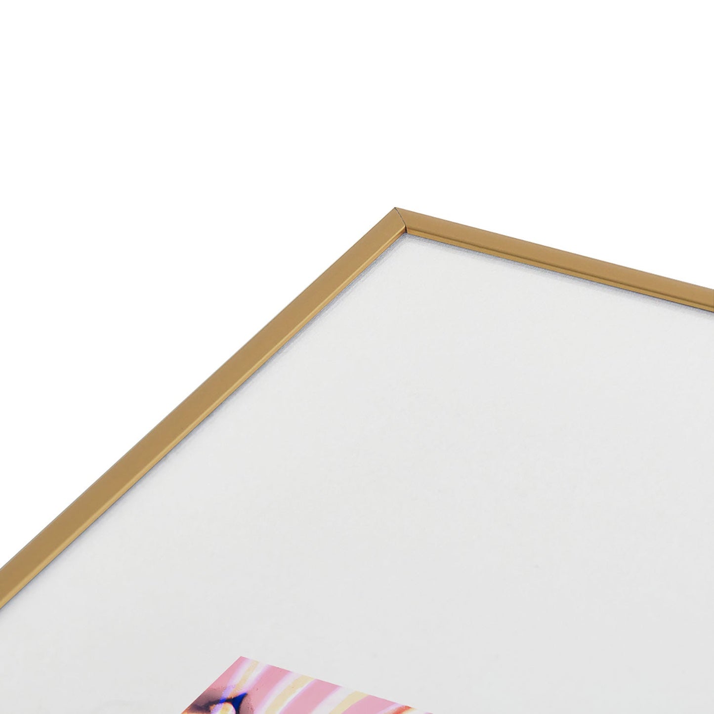 83 Oranges Focus Abstract Marble Texture Metal Framed Art Print