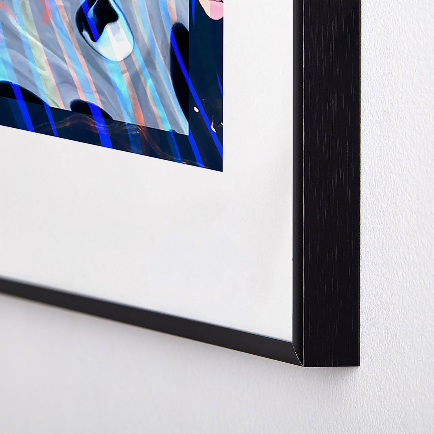 83 Oranges Focus Abstract Marble Texture Metal Framed Art Print