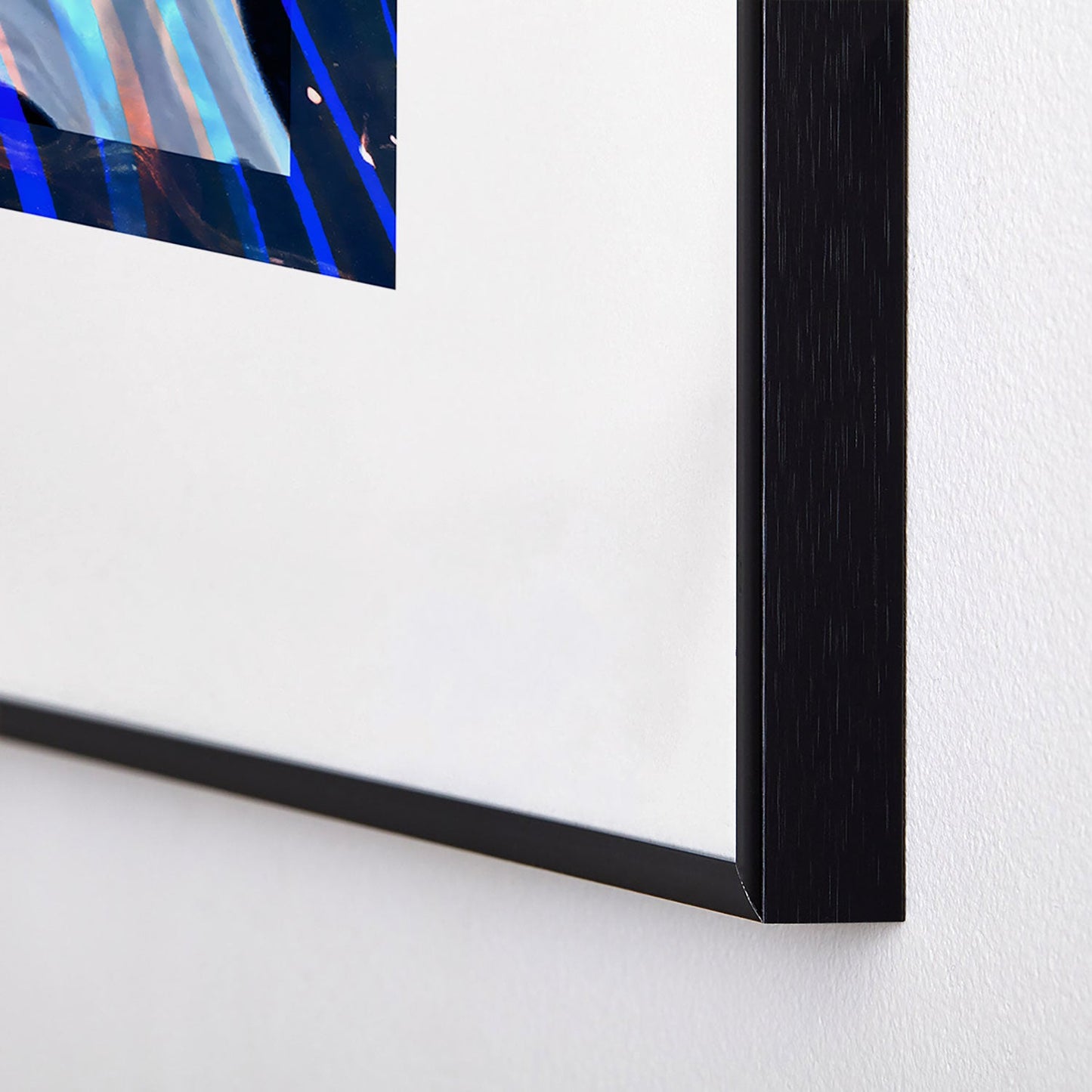 83 Oranges Focus Abstract Marble Texture Metal Framed Art Print