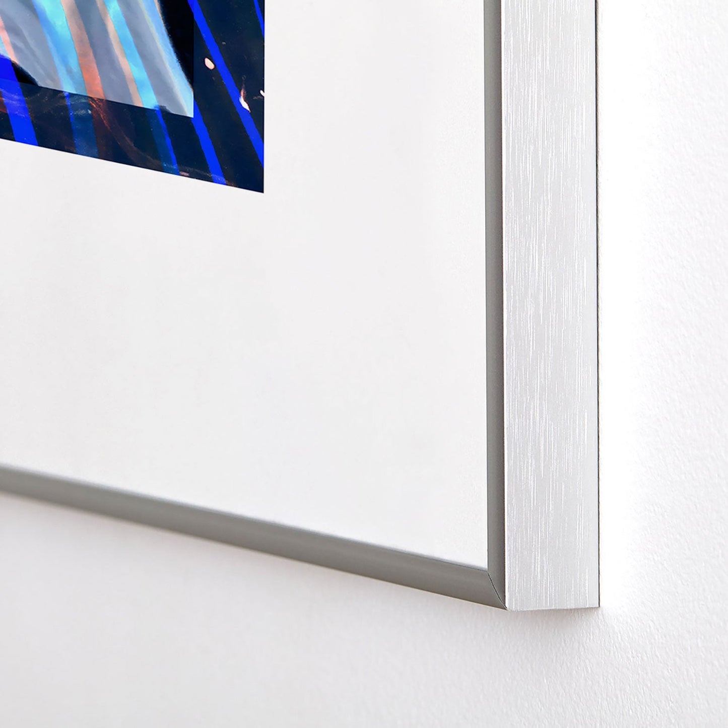 83 Oranges Focus Abstract Marble Texture Metal Framed Art Print