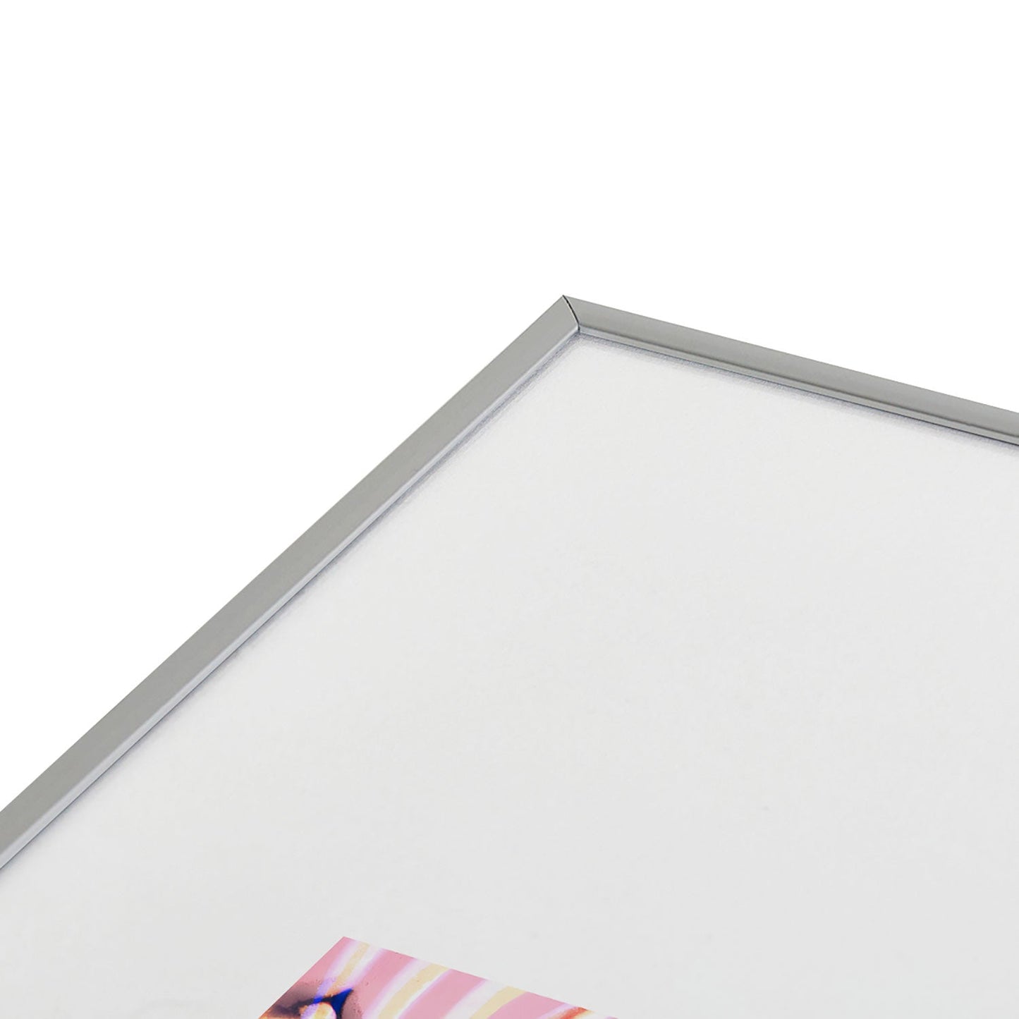 83 Oranges Focus Abstract Marble Texture Metal Framed Art Print