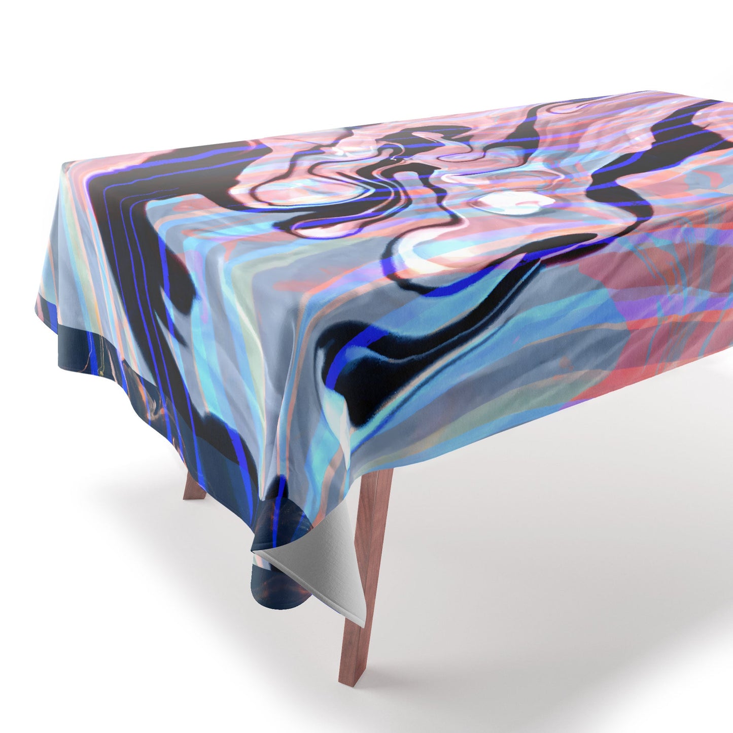 83 Oranges Focus Abstract Marble Texture Tablecloth