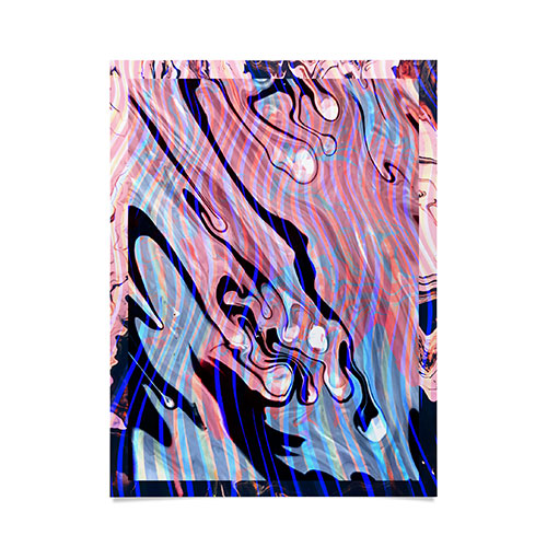 83 Oranges Focus Abstract Marble Texture Poster