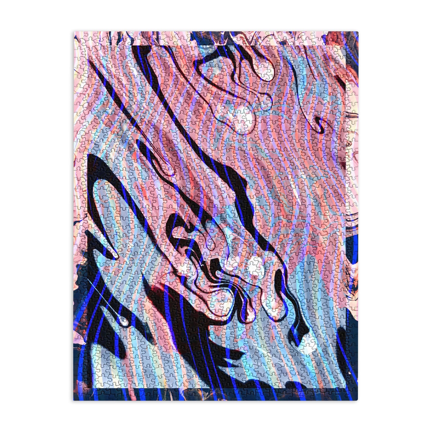 83 Oranges Focus Abstract Marble Texture Puzzle