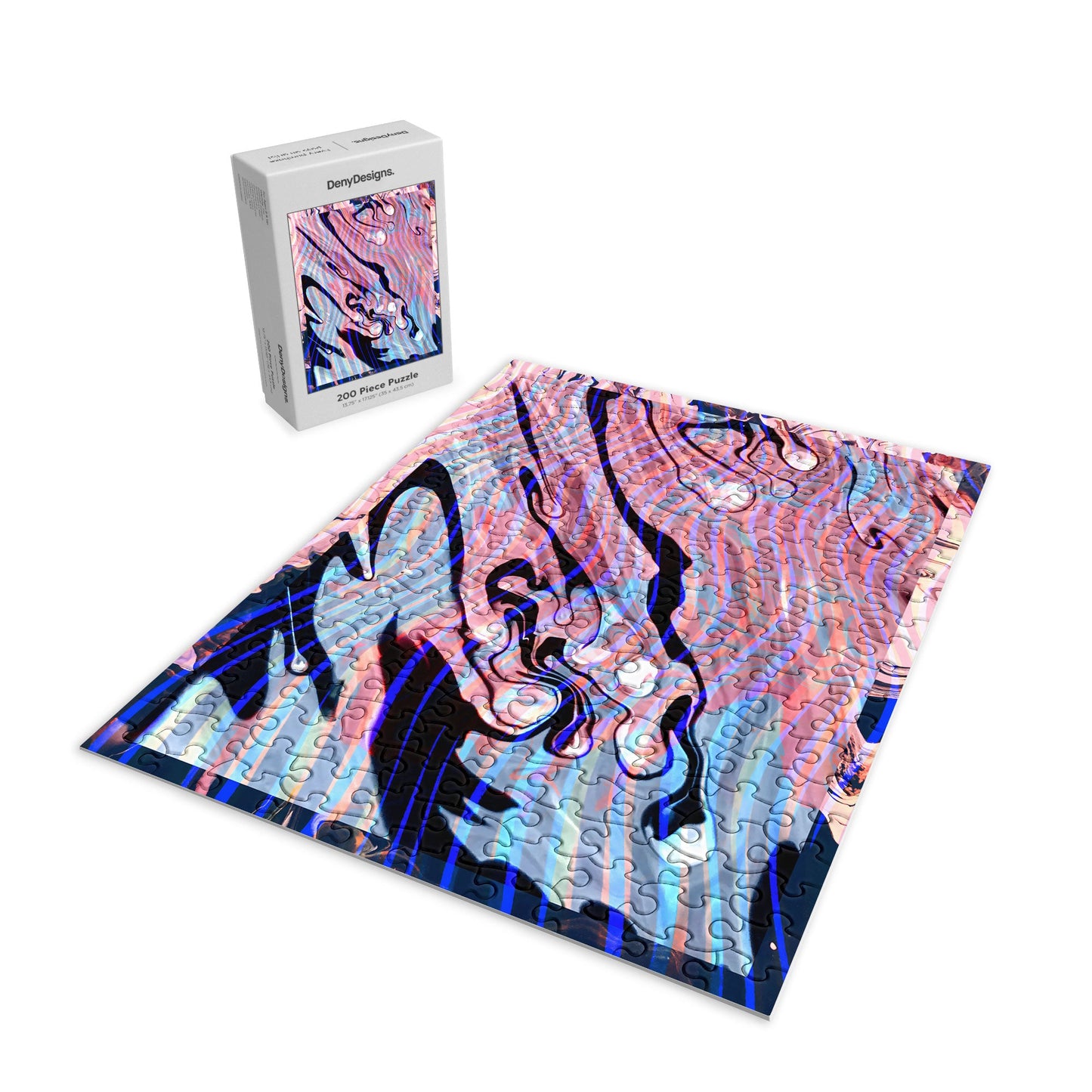 83 Oranges Focus Abstract Marble Texture Puzzle