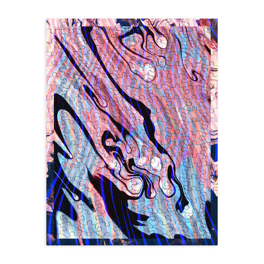 83 Oranges Focus Abstract Marble Texture Puzzle