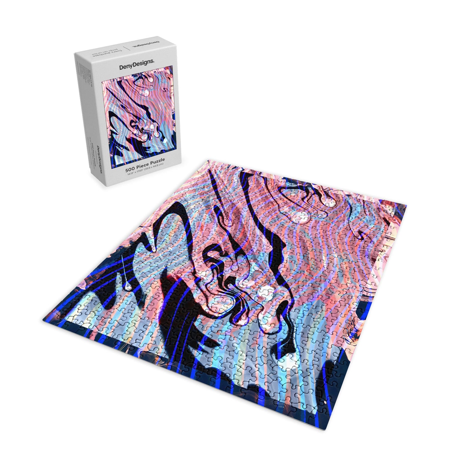 83 Oranges Focus Abstract Marble Texture Puzzle