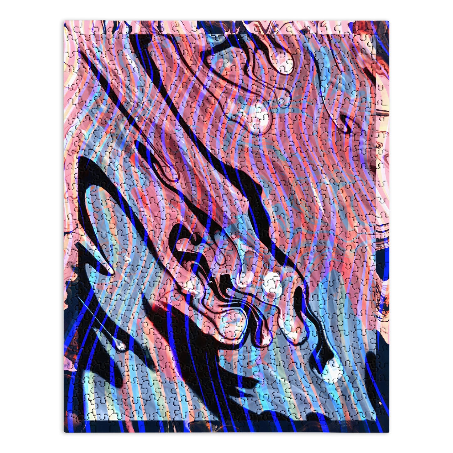 83 Oranges Focus Abstract Marble Texture Puzzle