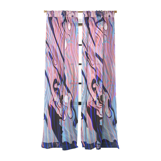 83 Oranges Focus Abstract Marble Texture Sheer Non Repeat