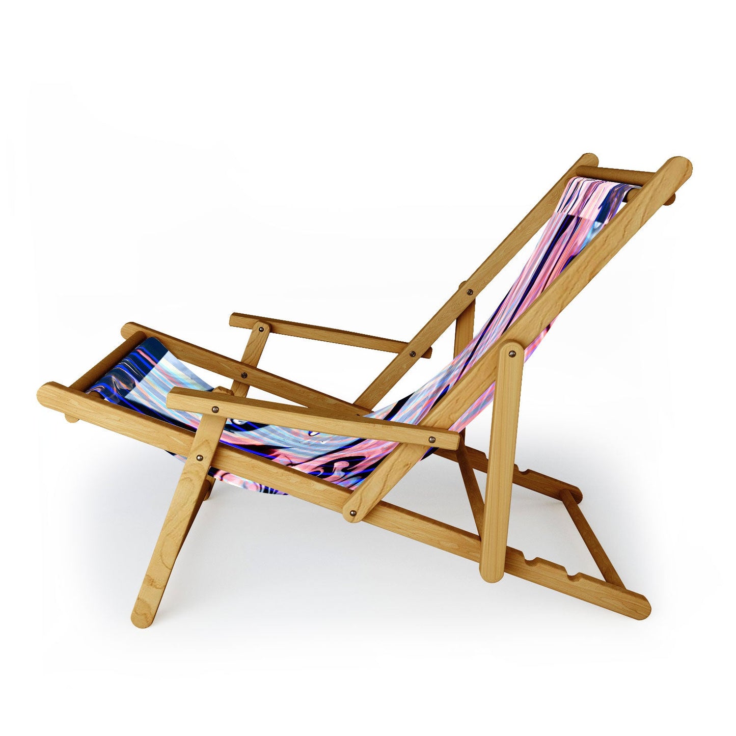 83 Oranges Focus Abstract Marble Texture Sling Chair