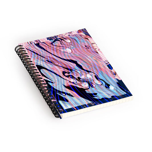 83 Oranges Focus Abstract Marble Texture Spiral Notebook