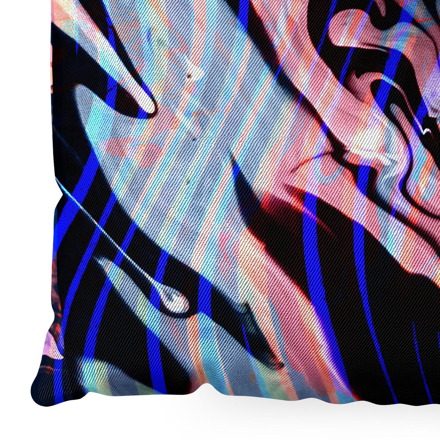 83 Oranges Focus Abstract Marble Texture Floor Pillow Square