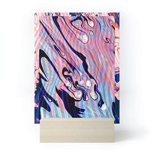 83 Oranges Focus Abstract Marble Texture Mini Art Print