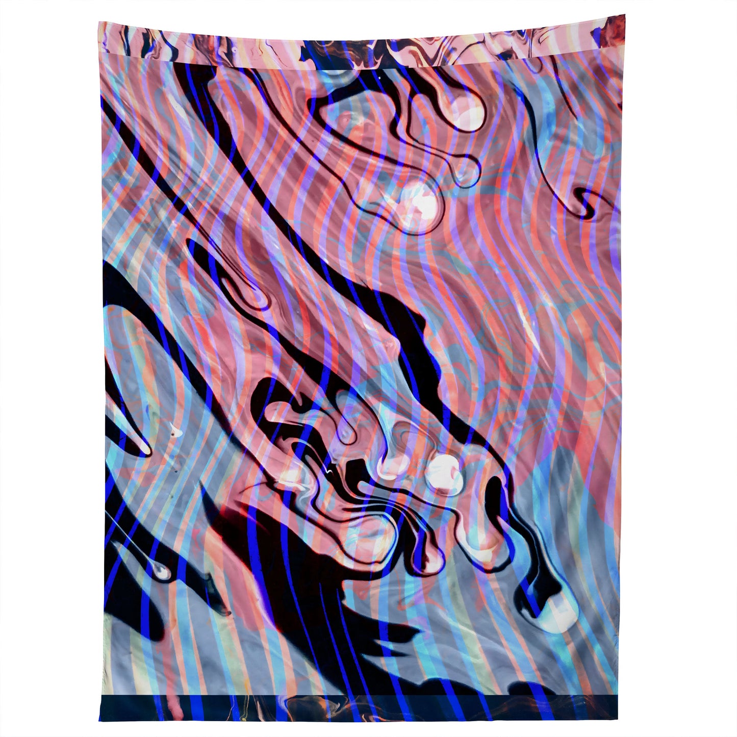 83 Oranges Focus Abstract Marble Texture Tapestry