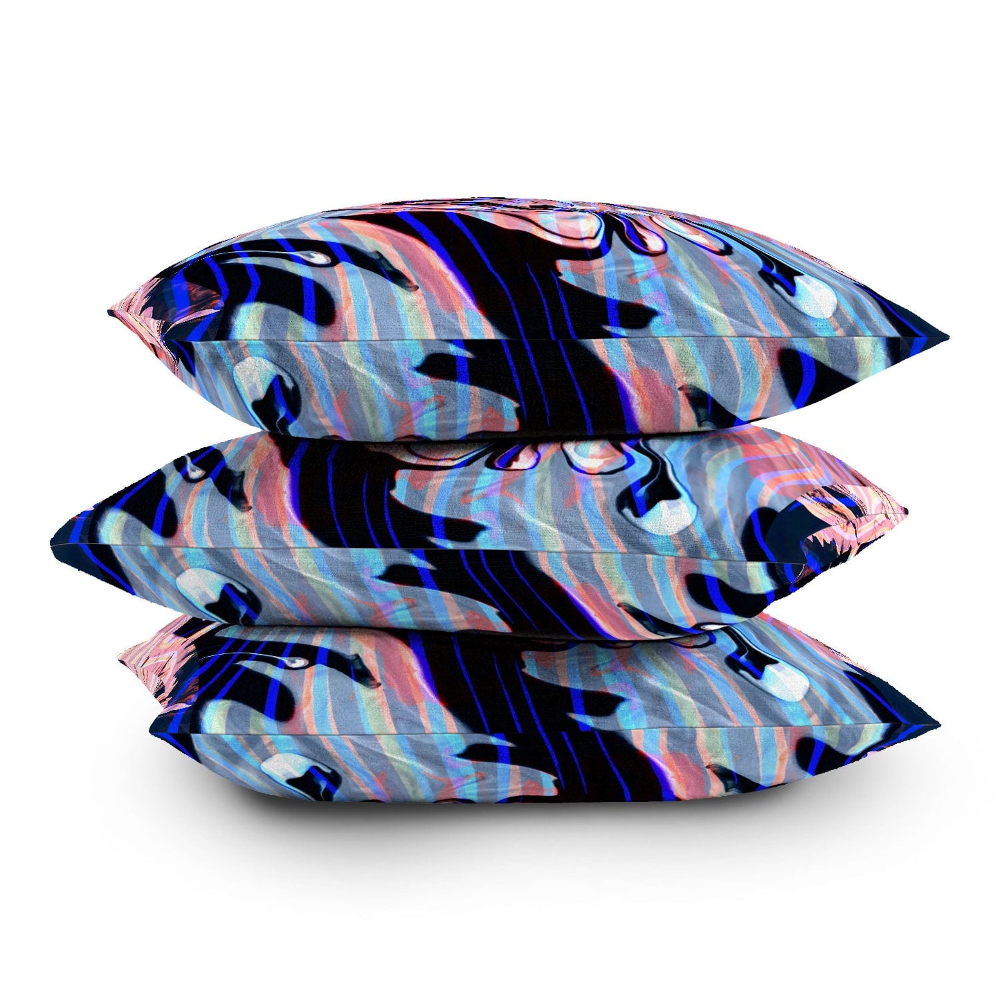 83 Oranges Focus Abstract Marble Texture Outdoor Throw Pillow